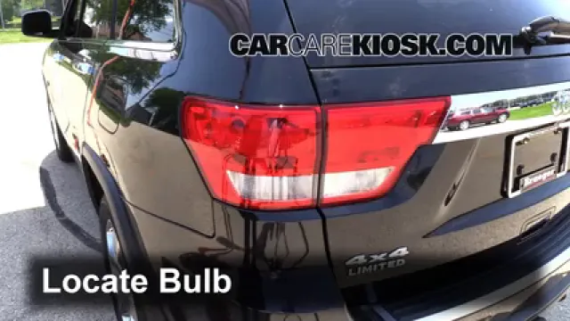 2012 Jeep Grand Cherokee Limited 5.7L V8 Luces Luz trasera (reemplazar foco)